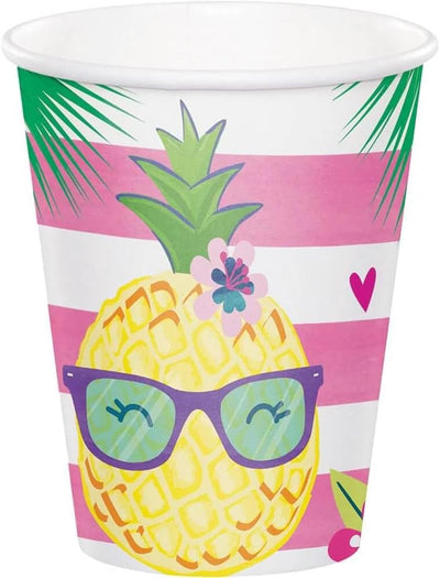 Pineapple and Friends Cups 9oz (x8u)