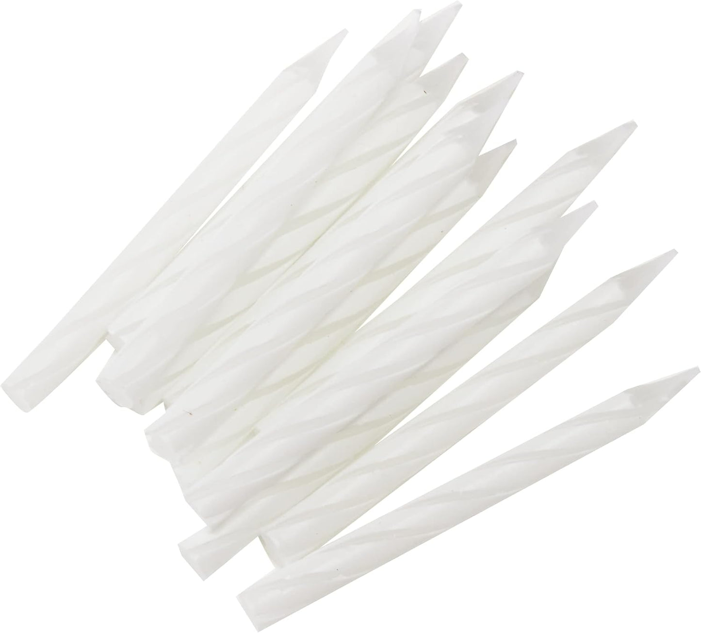 Spiral White Candles (x24u)