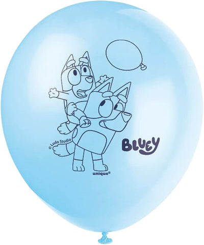 Globos de Latex Bluey – 12" (Pack de 8)