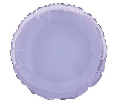 18" Lavender Round Solid Color Foil Balloon