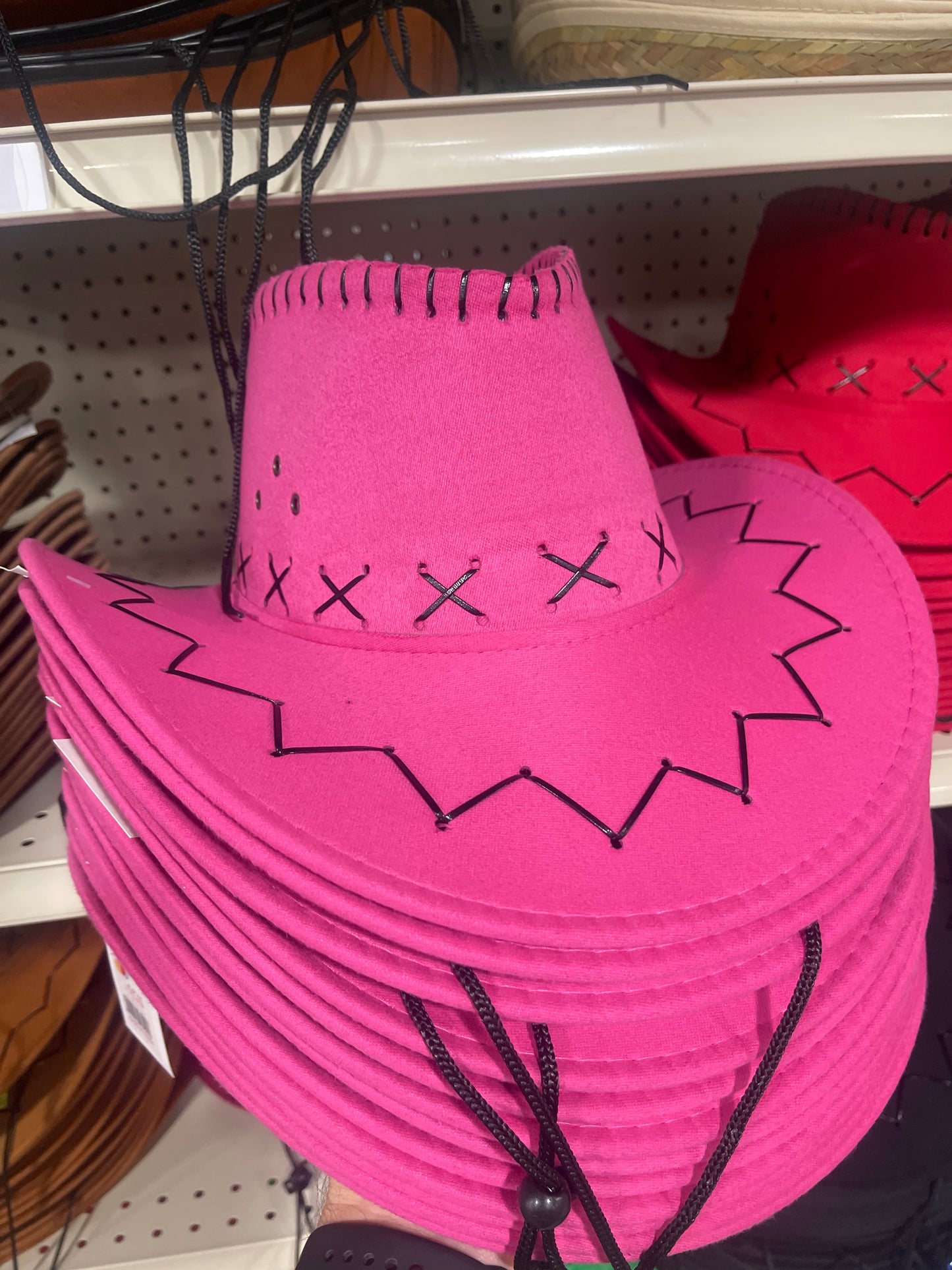 Sombrero Cowboy Terciopelo 25cm (x1u)