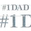 Streamer "#1 DAD" brillante – 4 pies