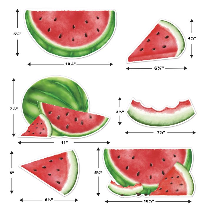 Watermelon Cutouts (x6u)