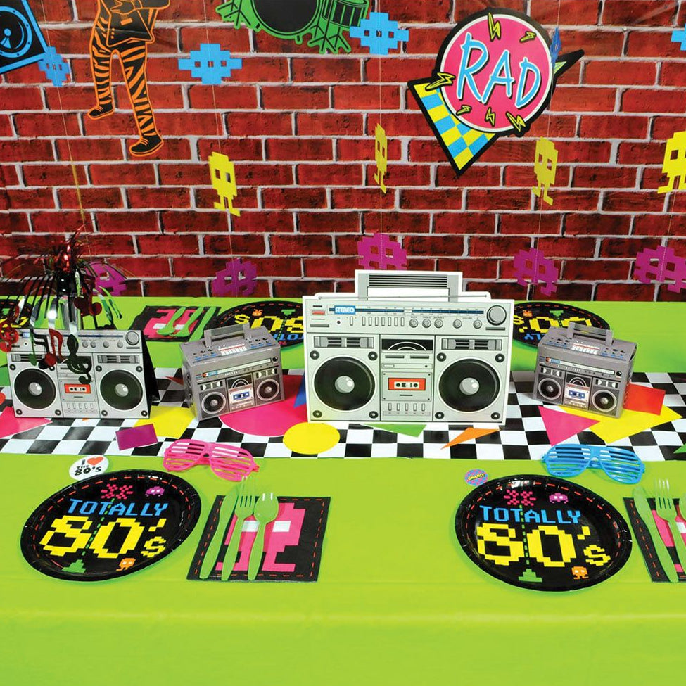 Boom Box Favor Boxes Retro Vintage (x3u)