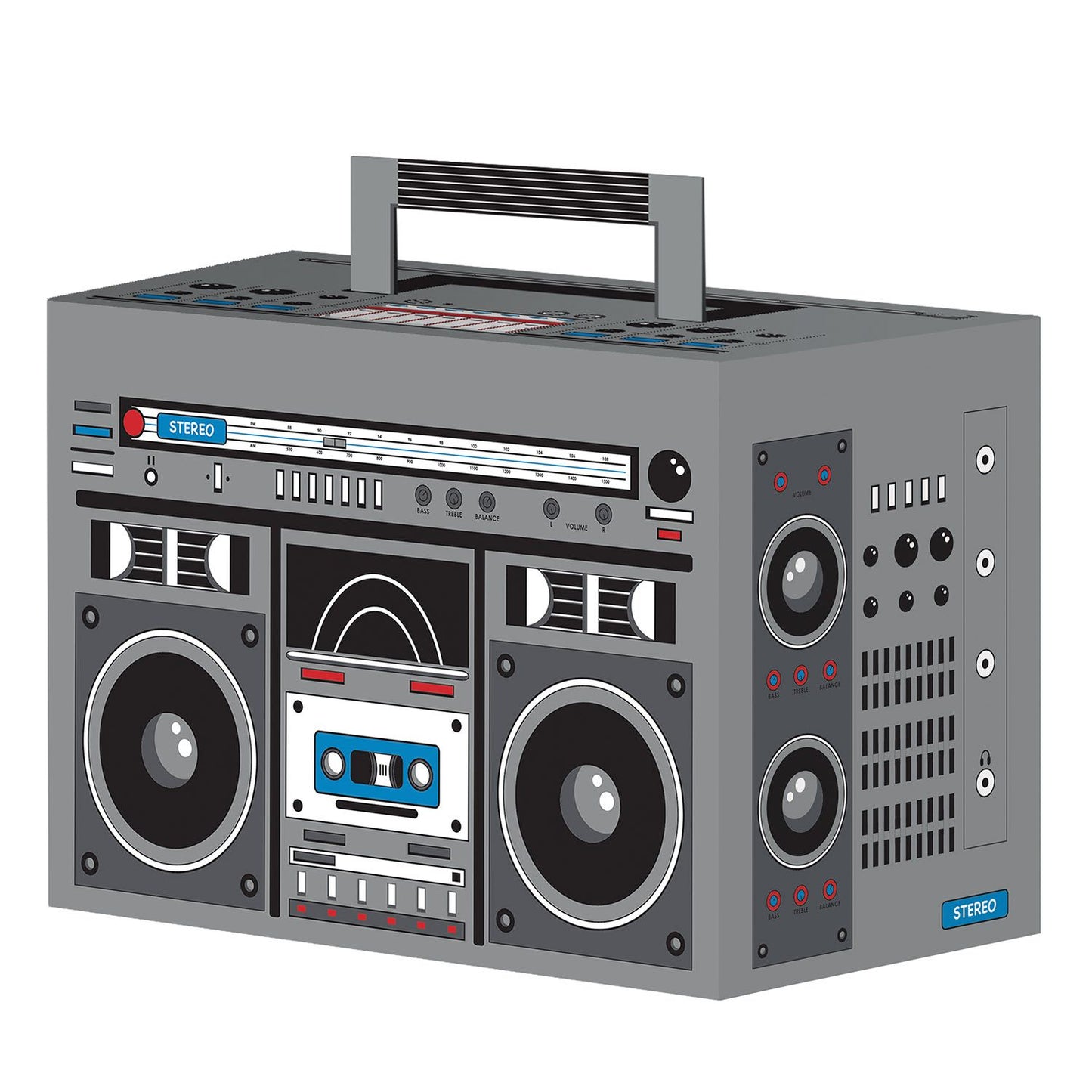Boom Box Favor Boxes Retro Vintage (x3u)