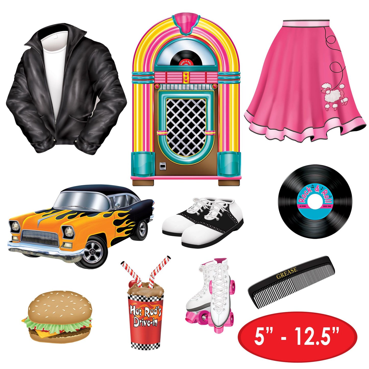 50's Cutouts Retro Vintage (x10u)