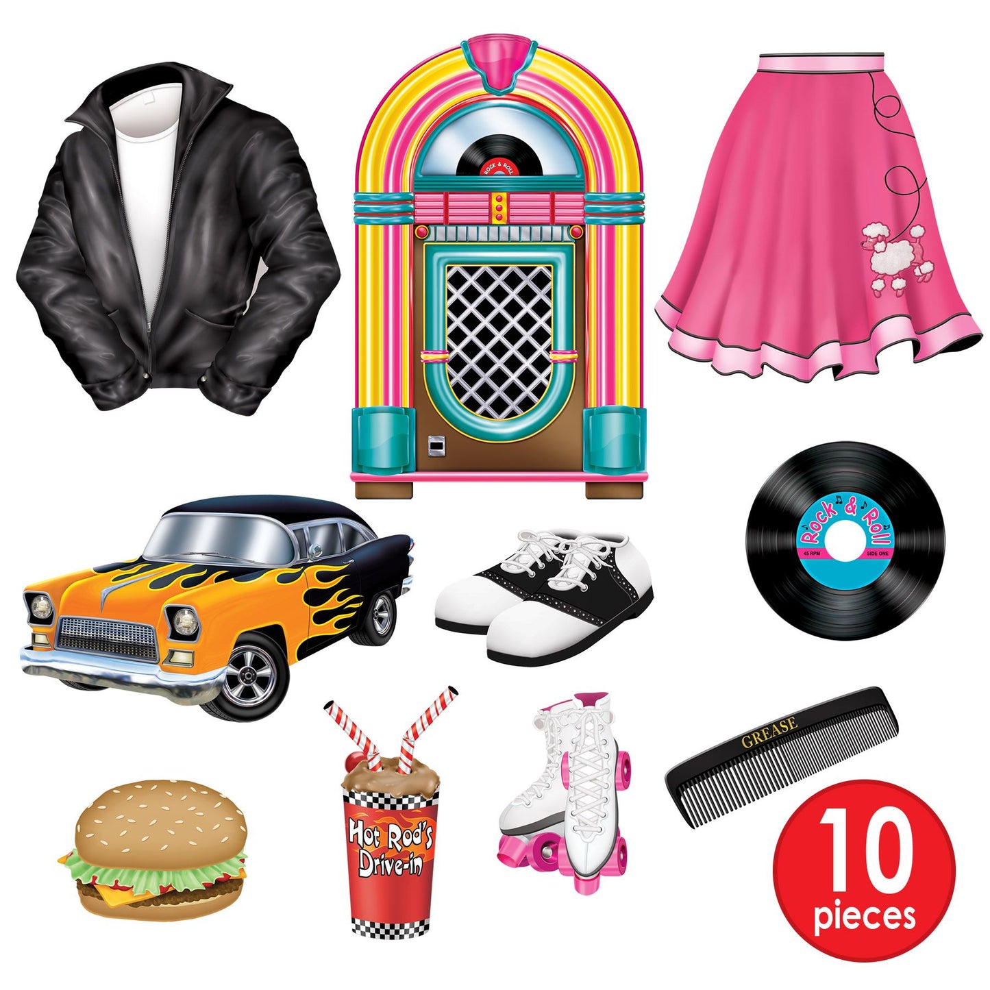 50's Cutouts Retro Vintage (x10u)