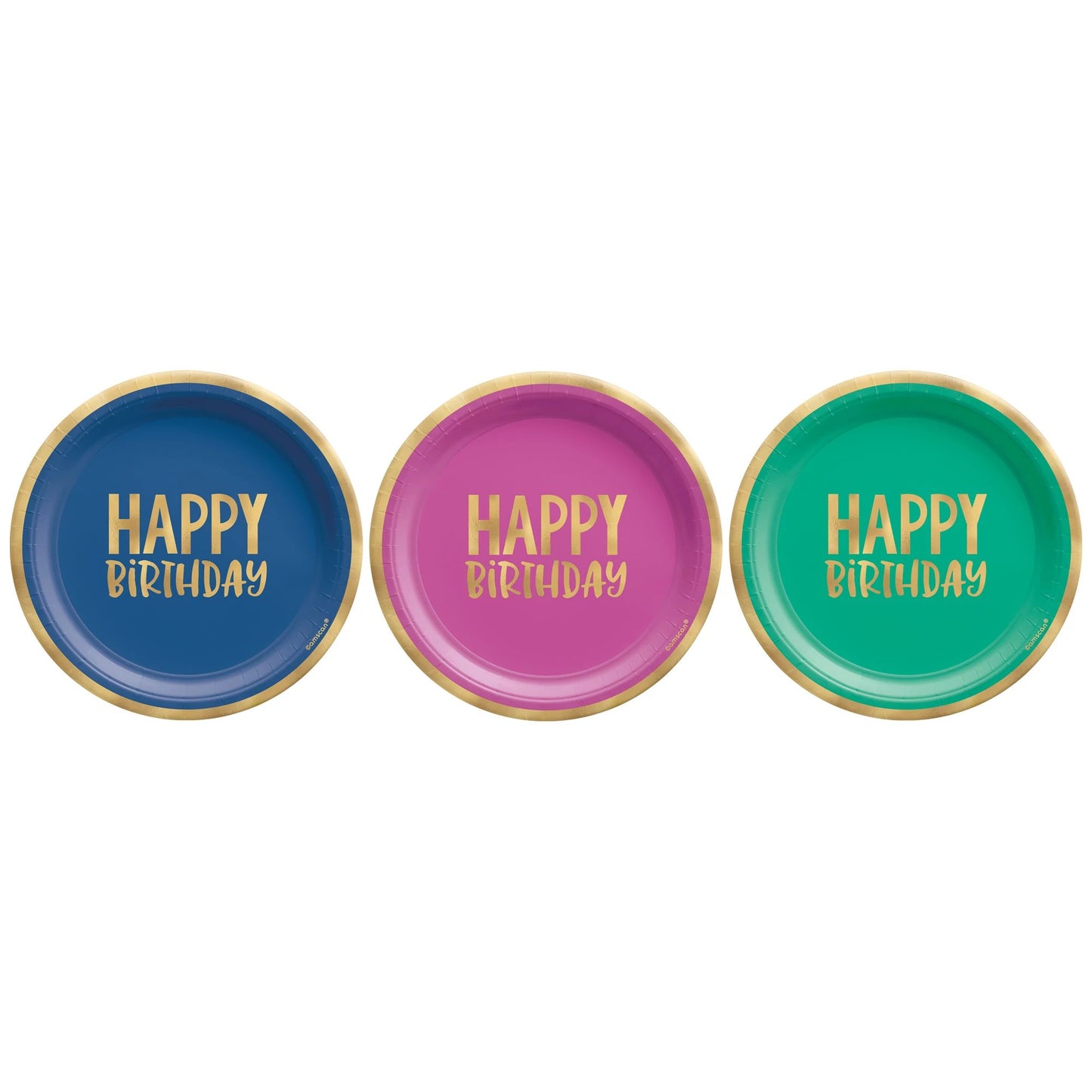 Happy Dots 7" Foil Plate, Assorted