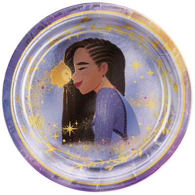 Wish 7" Foil Plates - Hot Stamped