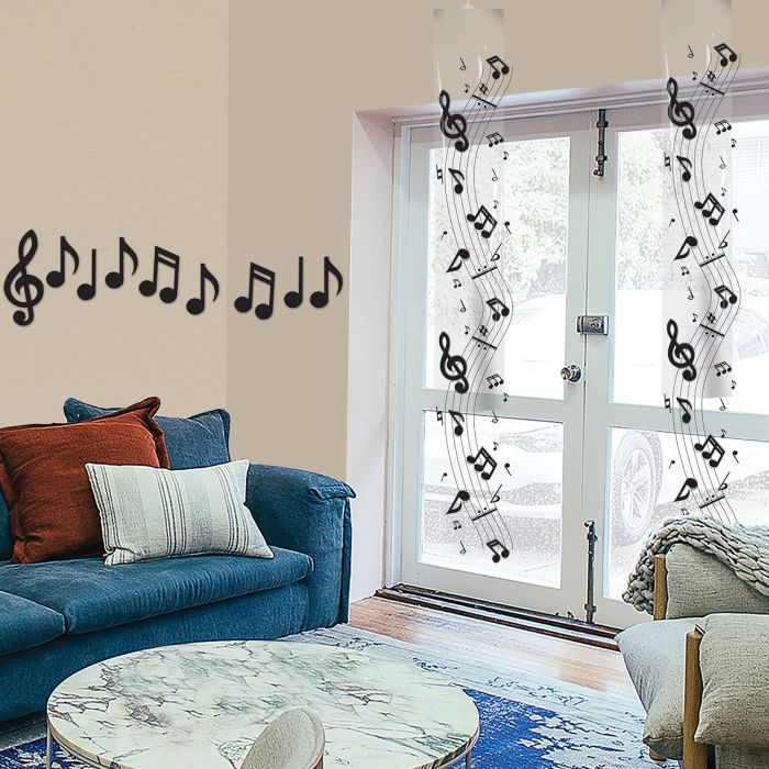 Mini Musical Notes Silhouettes