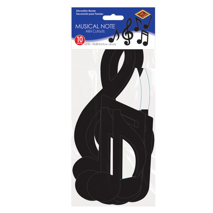 Mini Musical Notes Silhouettes