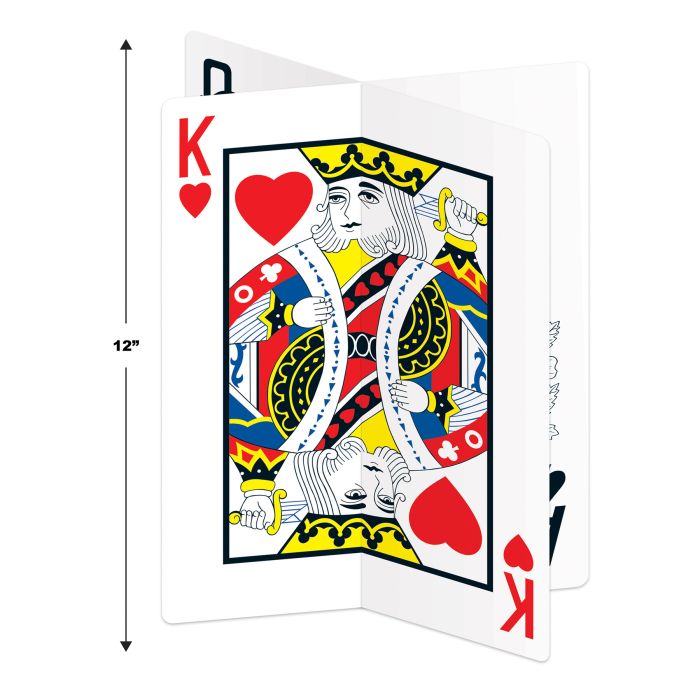 3-D Playing Card Centerpiece