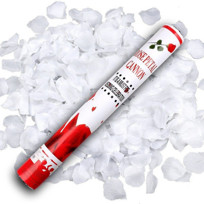 Rose Petal Party Popper (White)