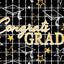 Congrats Grad Metallic Square Curtain