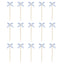 Dainty Bows Pearl Food Picks (x15u)
