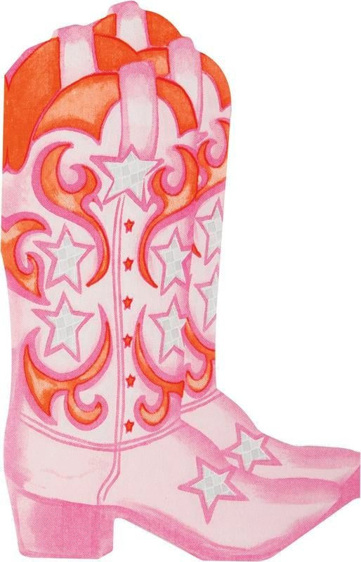 Disco Country Boot Shape Napkins (x16u)