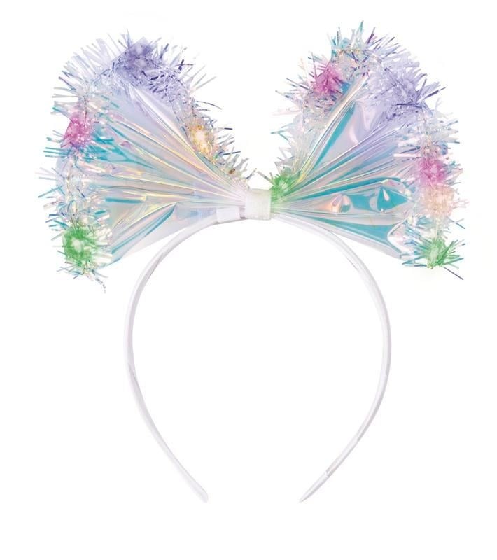 Led Dainty Bow Iridescent Headband (x1u)