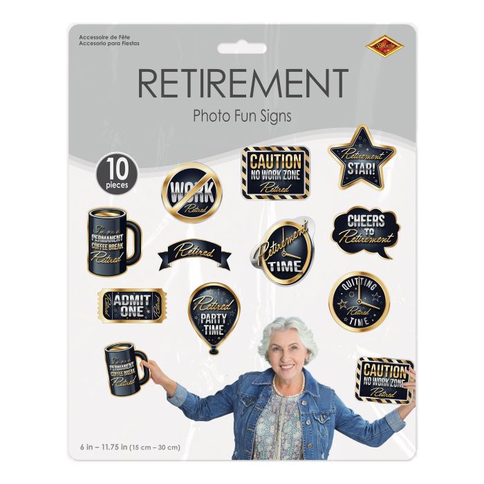 Happy Retirement Photo Signs (x10u)