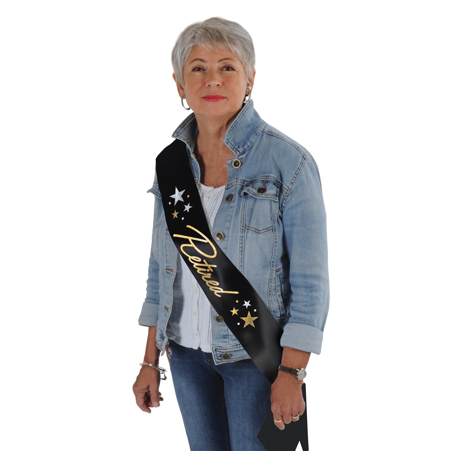 Glittered Retired Satin Sash (x1u)