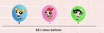 Powerpuff Latex Balloons (x15)