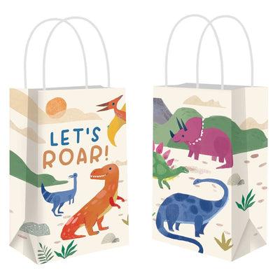 Diggin' Dinos Kraft Bags (x8u)