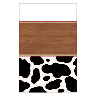 Yeehaw Plastic Table Cover 54x102in (x1u)