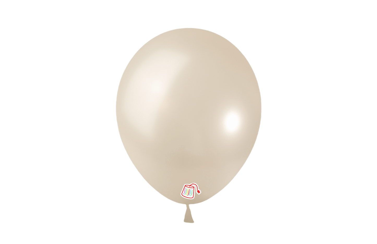 Latex Balloon 12" Pearl Sand White (x12u)