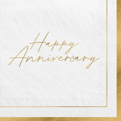 Happy Anniversary Lunch Napkins (x16u)