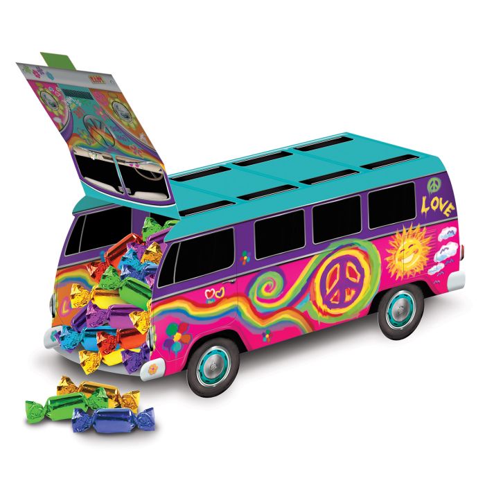 3-D 60's Bus Centerpiece