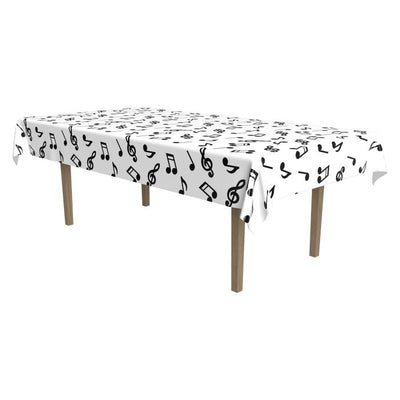 Mantel Rectangular de Plastico- Notas Musicales