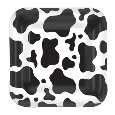 Cow Print Plates 7" (x8u)
