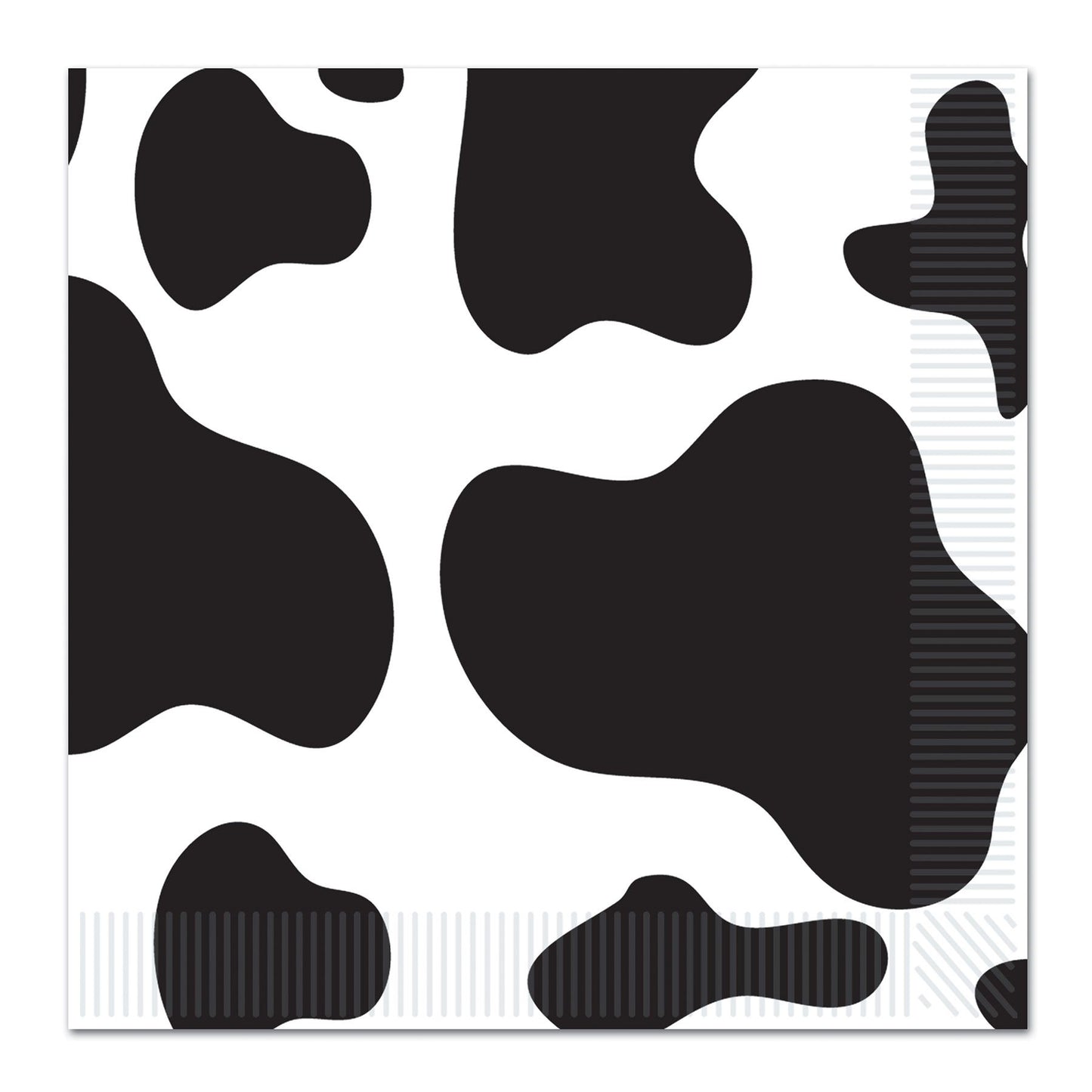 Cow Print Beverage Napkins (x16u)