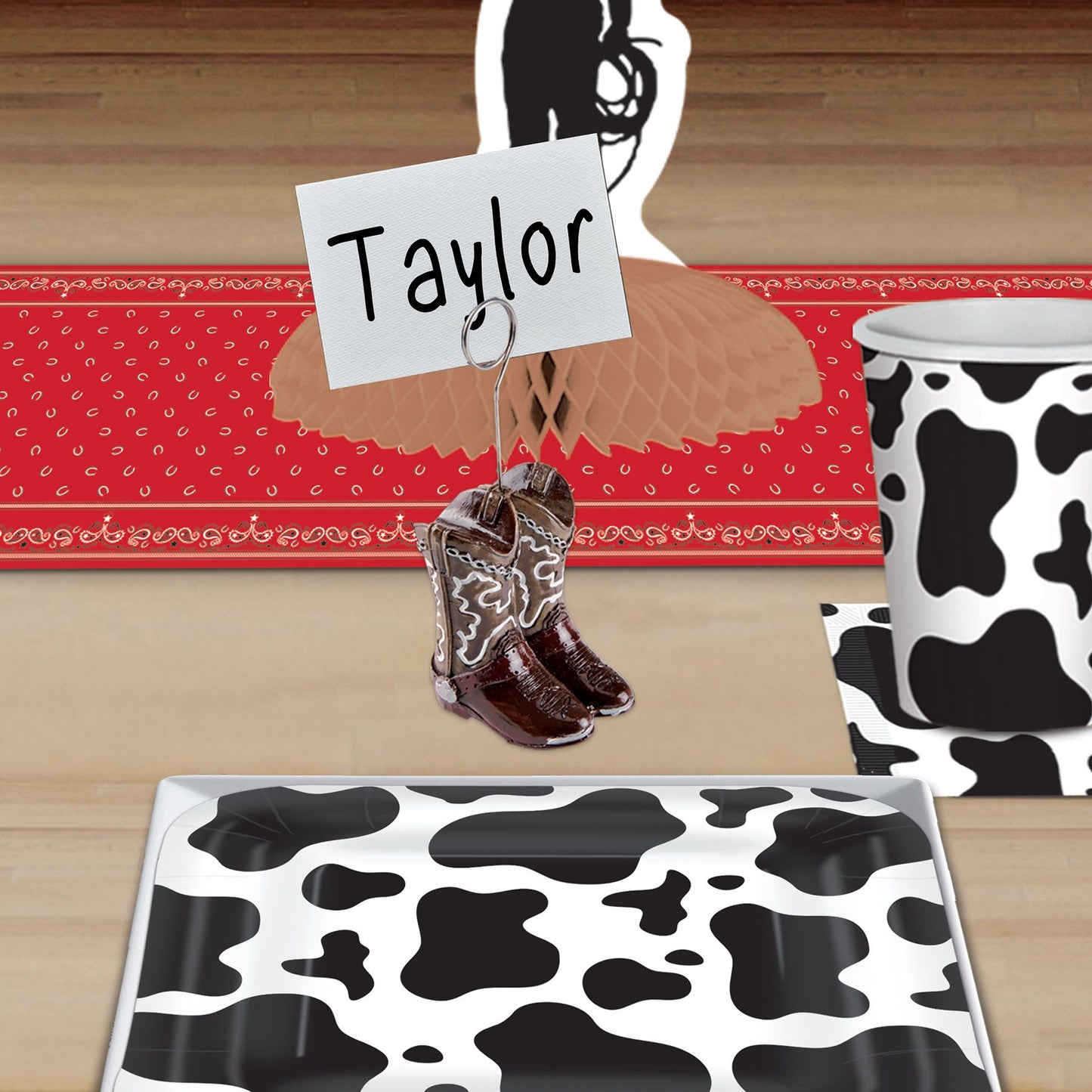 Cow Print Beverage Napkins (x16u)