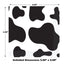 Cow Print Beverage Napkins (x16u)