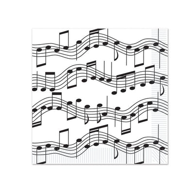 Notas Musicales Beverage Napkins (x16u)