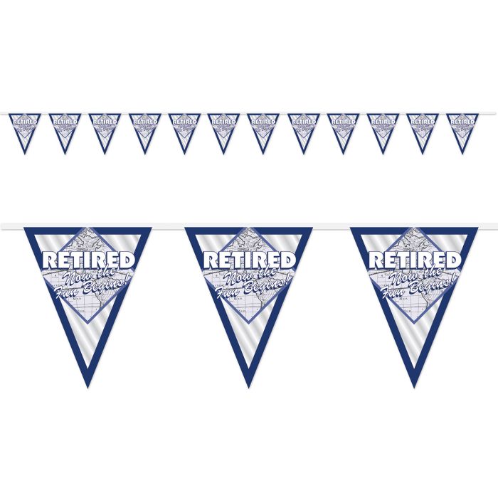 Retired Now The Fun Begins! Pennant Bnr
