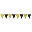 Black & Gold Pennant Banner (x1u)