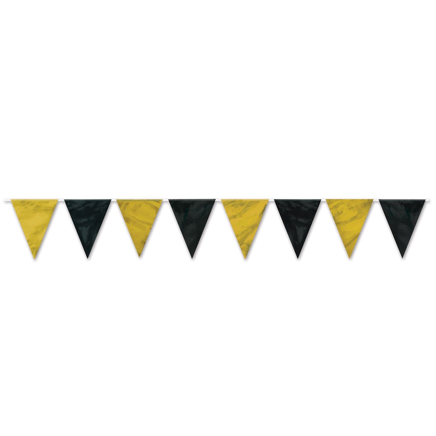 Black & Gold Pennant Banner (x1u)