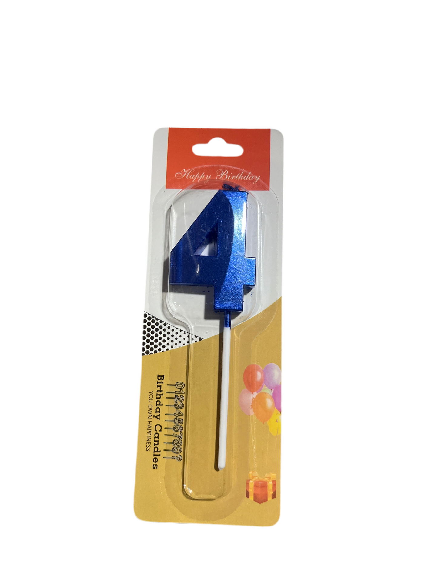 Vela de Numero (Colores Metalizado)
