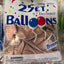 Browny Latex Balloons 9" Chrome  Rose Gold 25pcs