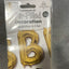 Letter "B" White Gold Air Filled
