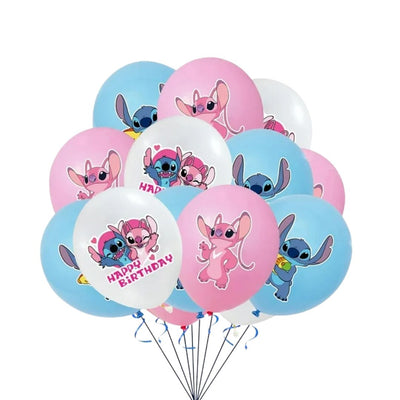 Stitch Globos Latex 12" (x10u)