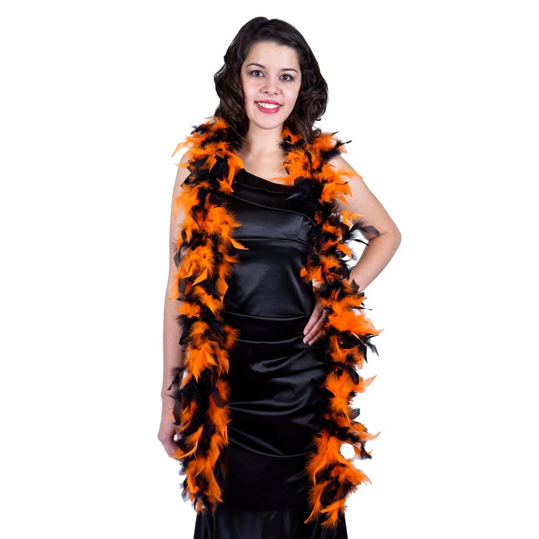 Boa de Plumas Fiesta Halloween 68" – 3 Colores