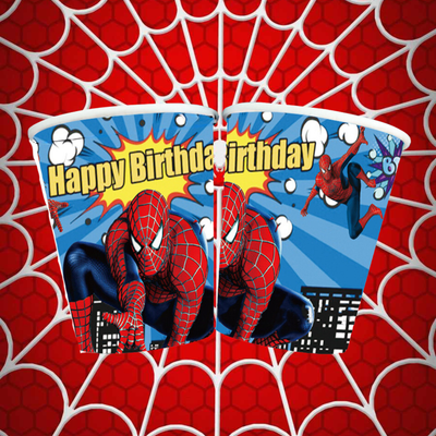 Spiderman Vasos 9oz (x10u)