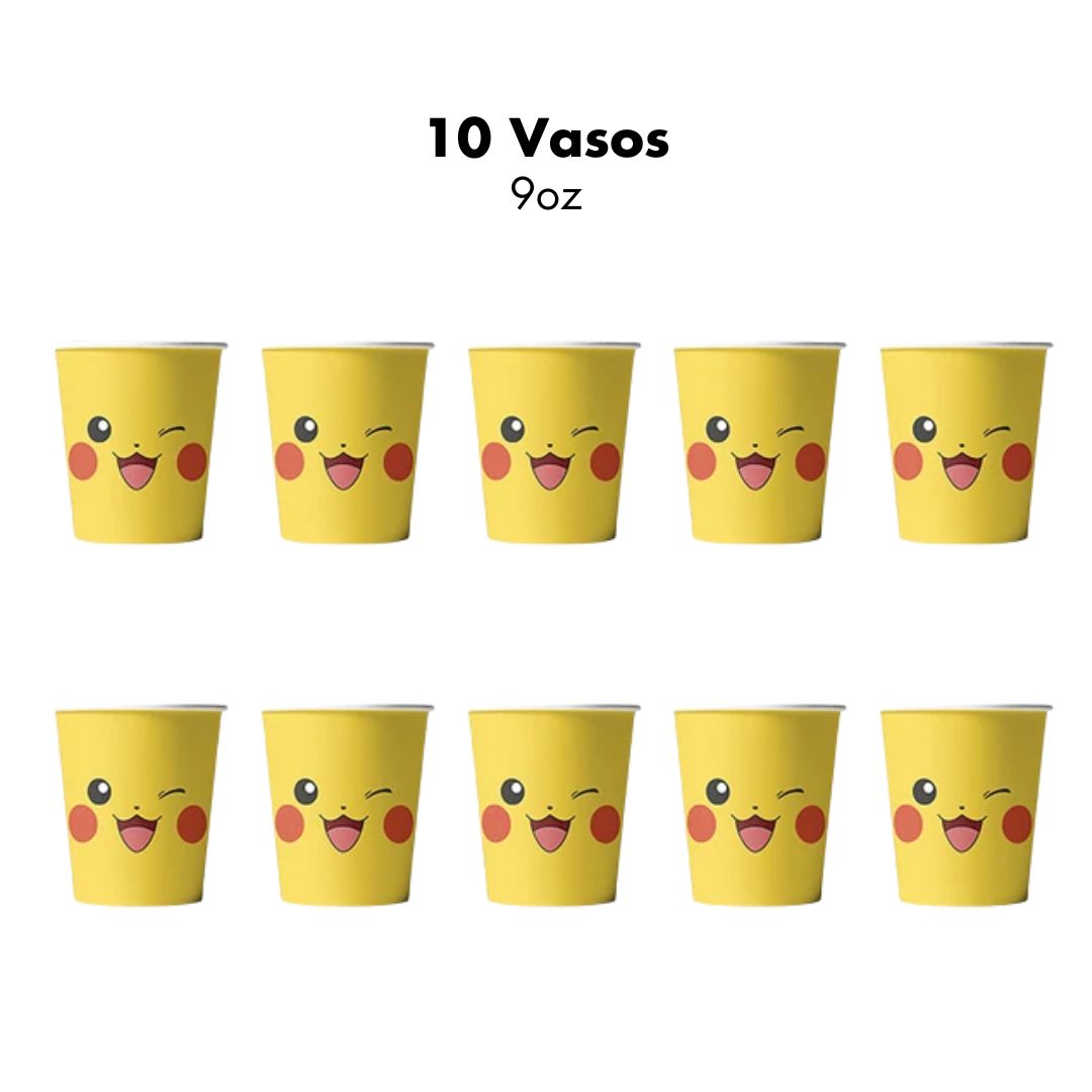 Pokemon Vasos Pikachu (x10u)