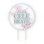 Ribbons and Roses Cake Topper (x1u)