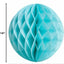 Honeycomb Ball Aqua (x1u) 8in