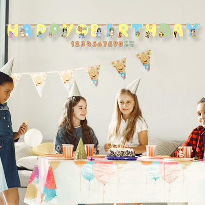 Banner Bluey Happy Birthday Customizable (x1u)