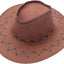 Sombrero Cowboy Terciopelo 25cm (x1u)
