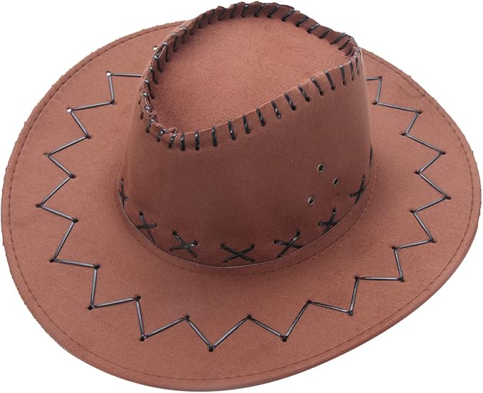 Sombrero Cowboy Terciopelo 25cm (x1u)